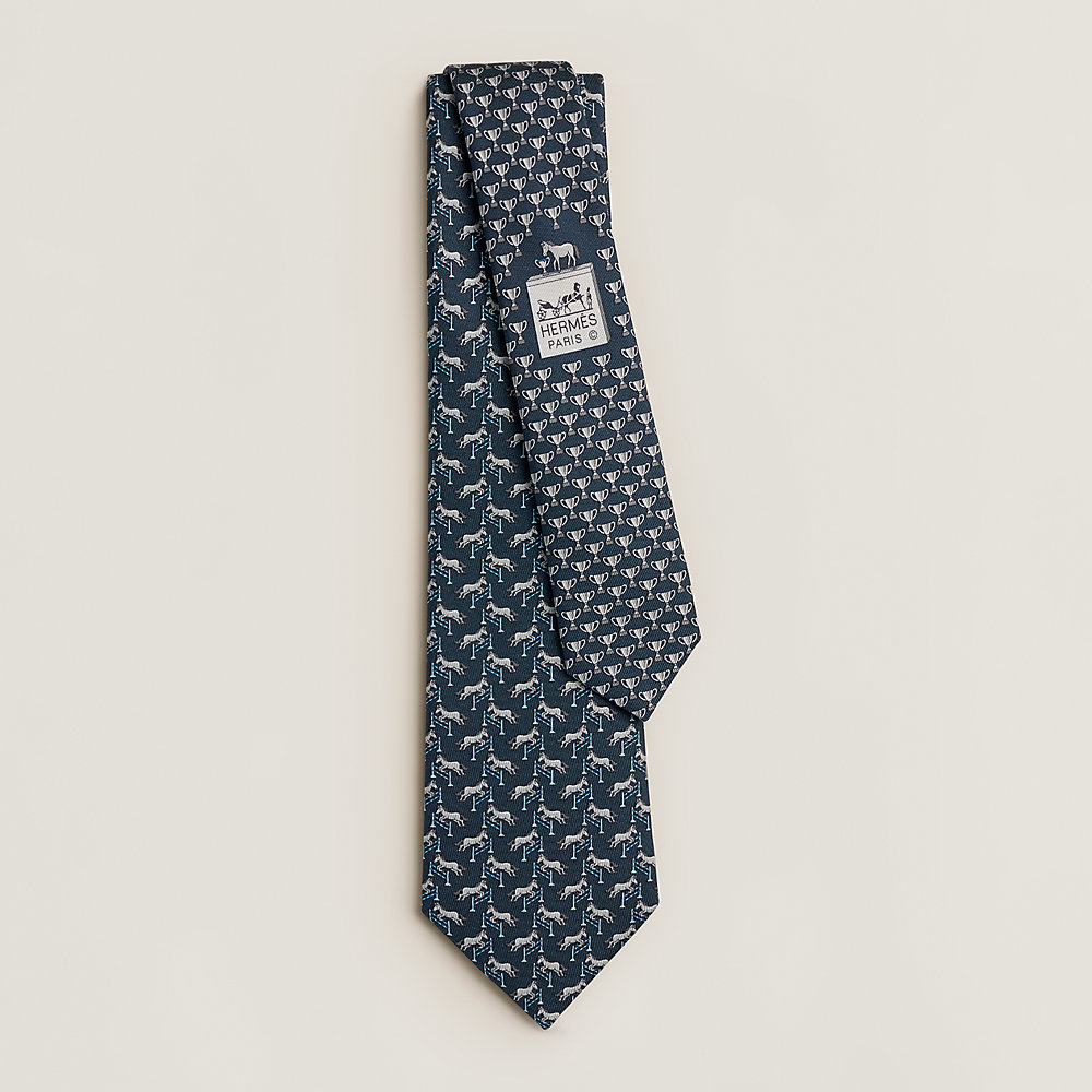 Free Jump tie - Grey | Hermès USA Free Jump tie - Grey | Hermès USA